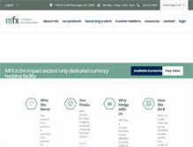Tablet Screenshot of mfxsolutions.com
